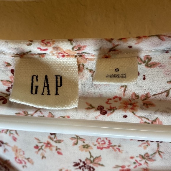 GAP Floral Print Long Sleeve Blouse Size Small - Picture 7 of 10